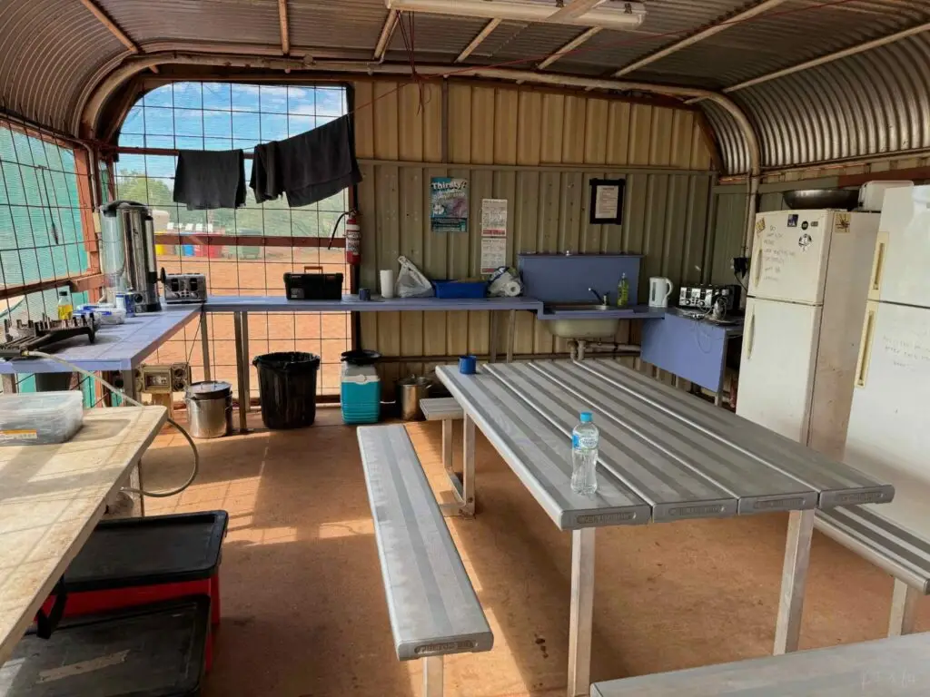 Cuisine d’un camp d’un tour organisé à Uluru